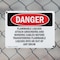 Signmission Flammable Liquids Attach Grounding And Bonding Danger Sign, Plastic, 10in W x 7in L, 2PK OS-2PACK-DS-P-710-L-2348 - alternate 7